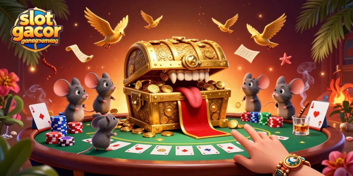 Uncover winning chances with slot gacor gampang menang and dynamic casino elements, an engaging 3D illustration.