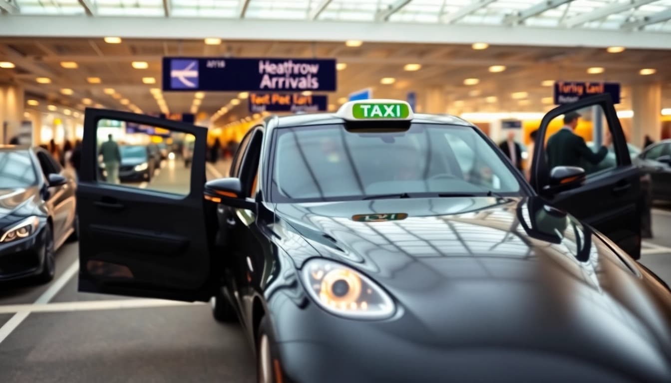 Book a Nottingham to Heathrow Taxi with a premium service taxi at the airport.