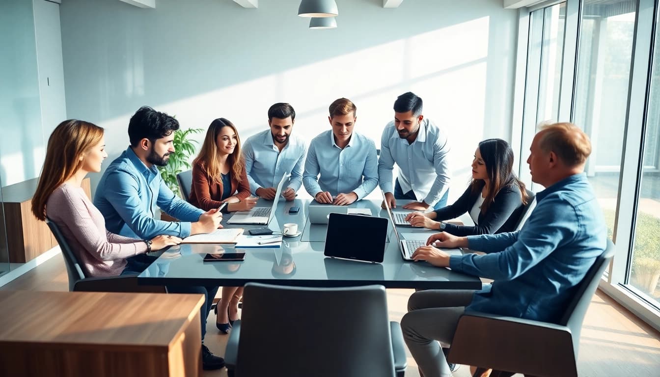 Enhance your strategy with insights from a professional digital marketing company team brainstorming.