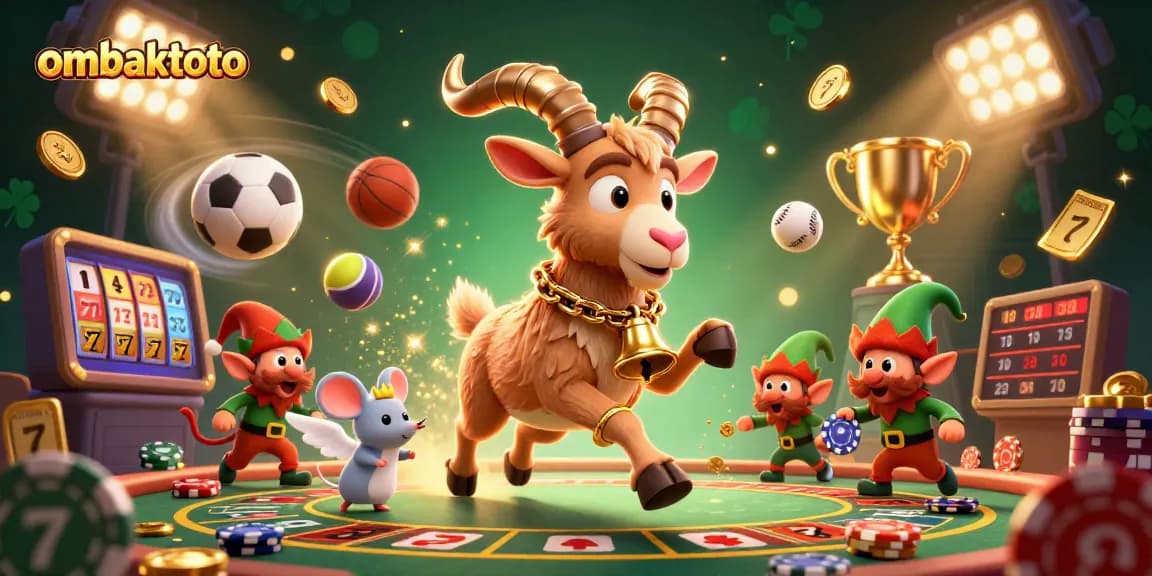 Experience ombaktoto's thrilling casino action with Krampus, an angel mouse, and mischievous gremlins stealing chips.
