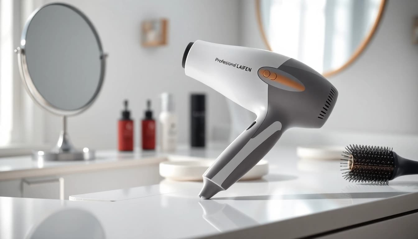 Experience the lightweight Laifen SE Lite hair dryer designed for effortless styling and quick drying.