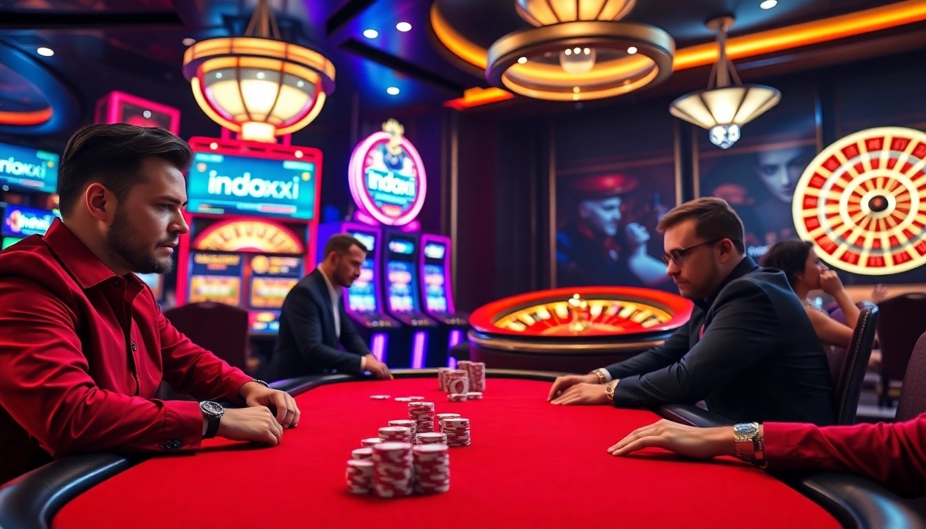 Experience the thrill of gambling at an indoxxi-inspired luxurious casino.