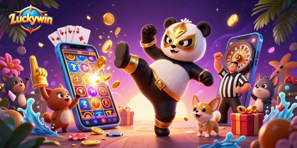 Experience thrilling gameplay at Luckywin with dynamic casino action, colorful slots, and exciting game elements.