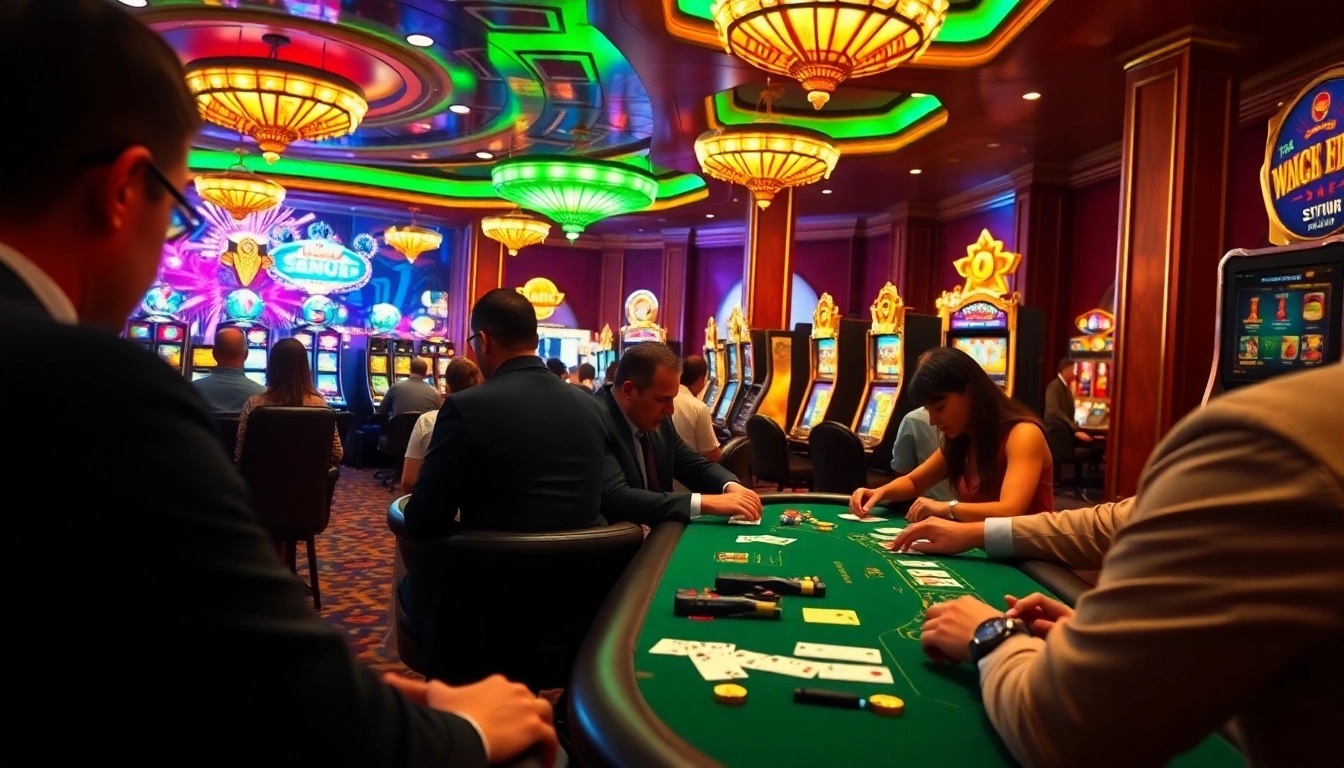 Play exciting casino online games with stunning visuals and a lively atmosphere.