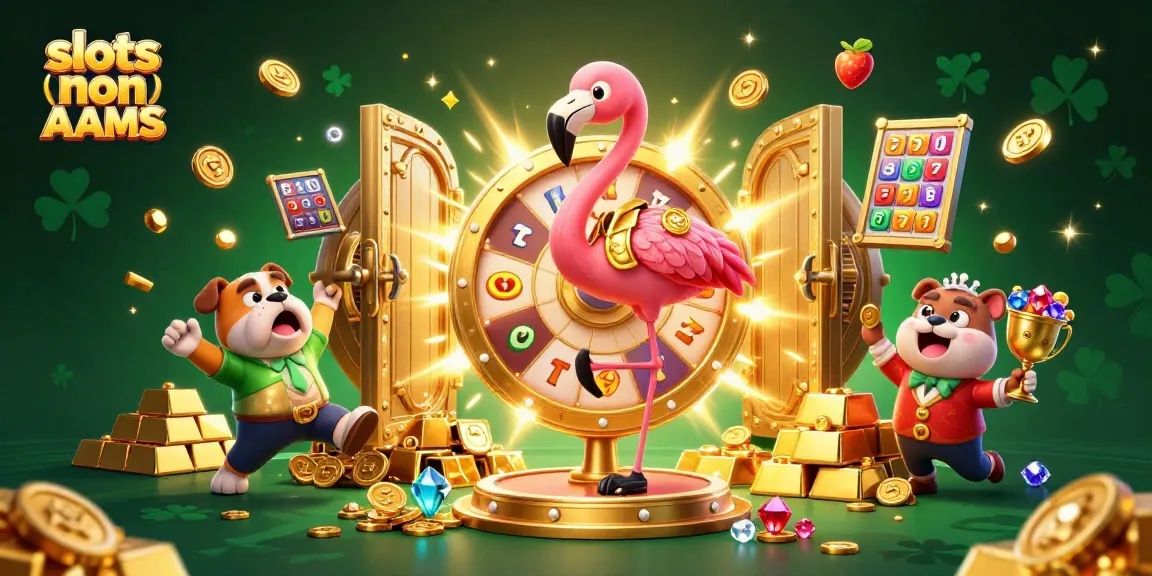 Gira per vincere nelle slot non AAMS con personaggi 3D vivaci ed elementi da casinò.