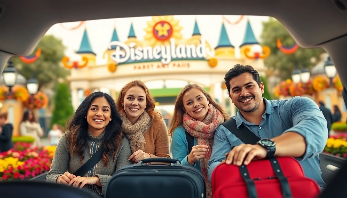 Experience seamless Disneyland Paris airport transfer services with joyful families in a magical setting.