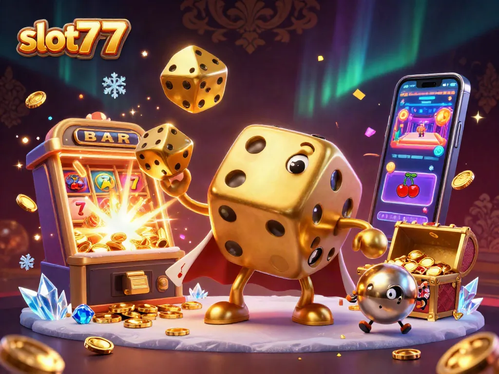 Raih kemenangan besar di slot777 dengan karakter kasino menghibur dan elemen slot yang menarik.