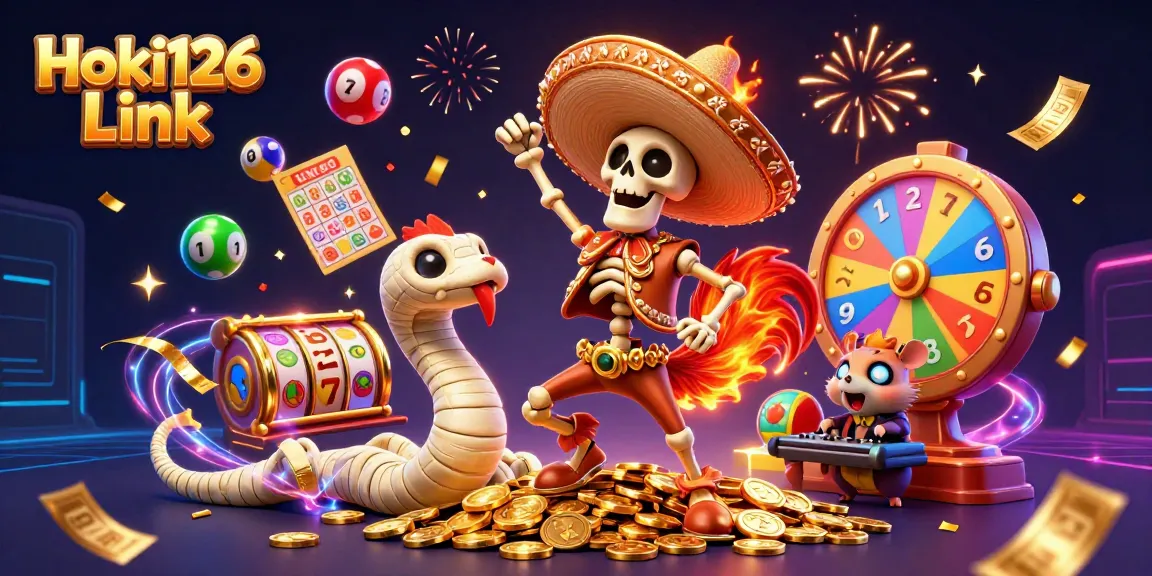 Win big prizes with the exciting Hoki126 Link casino games featuring vibrant characters and colorful elements.