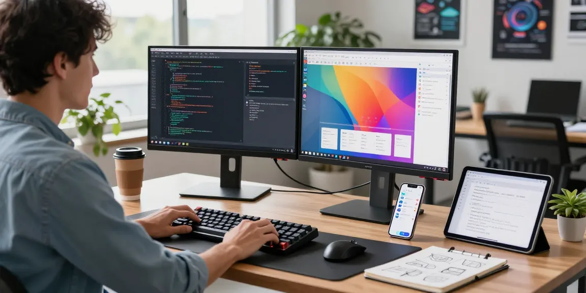 Dynamic developer workspace showcasing Snipaste's interface and productivity tools