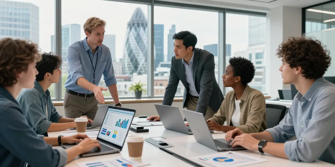 Proactive IT support for small business London team collaborating on technology solutions in a modern office setting.