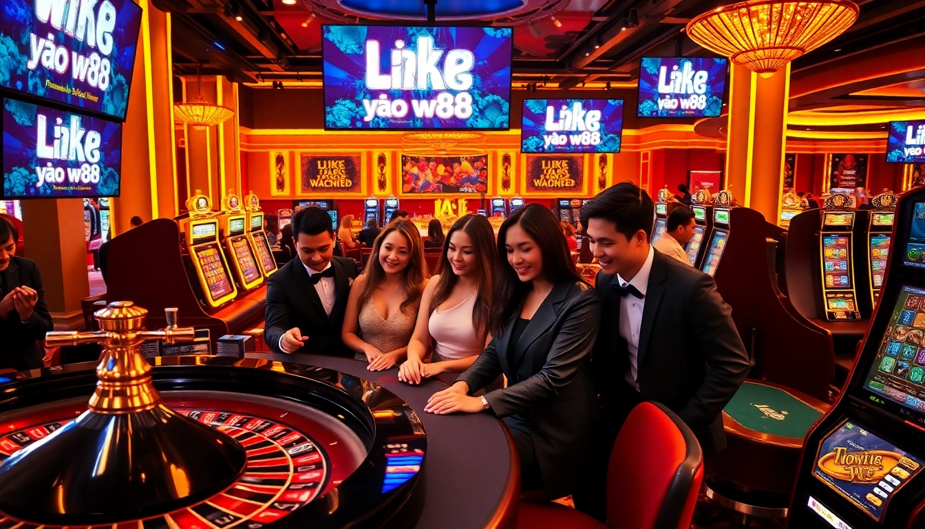 Experience the thrill of online gambling with link vao w88 in a luxurious casino environment.