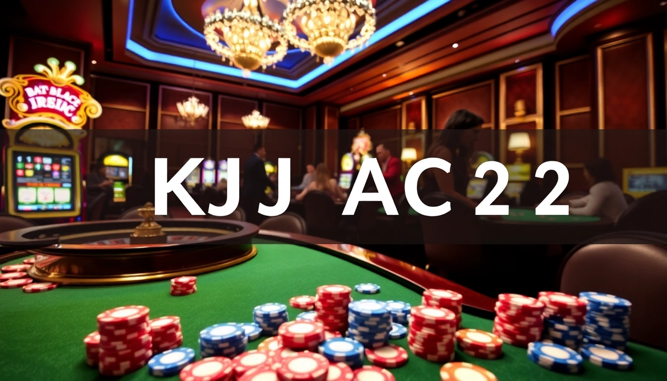 Experience the excitement of KJC AC 2 at our vibrant casino setting featuring roulette and poker.