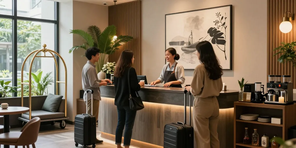 rokok 88 hotel reception with welcoming staff and cozy ambiance