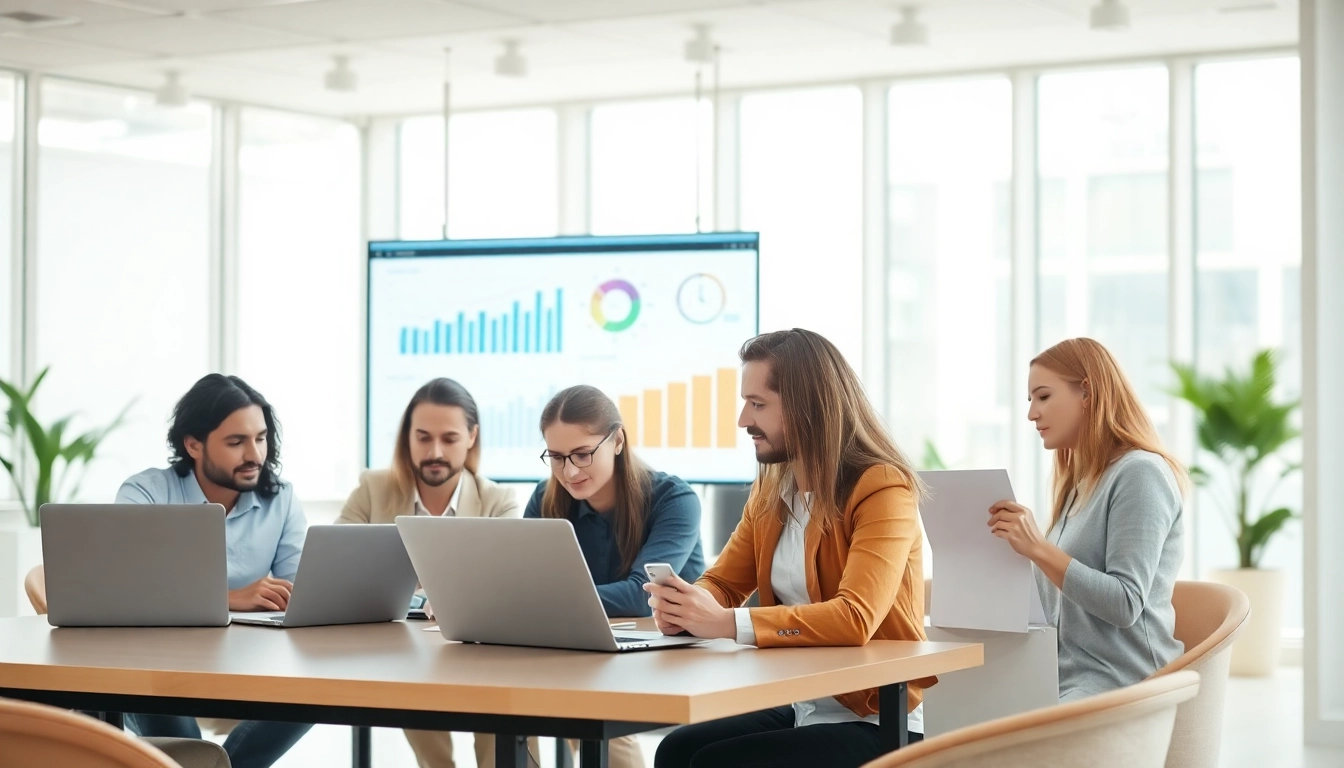Optimale seo beratung durch Experten im modernen Büro mit Analysen und Grafiken.
