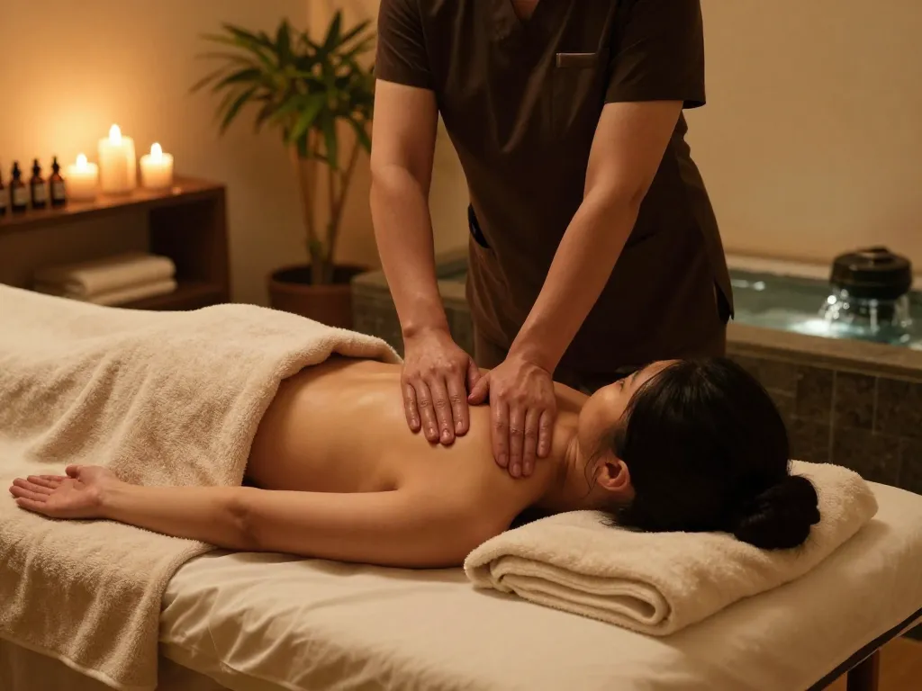 Experience 마포스웨디시 in a serene spa with soft lighting and soothing ambiance.