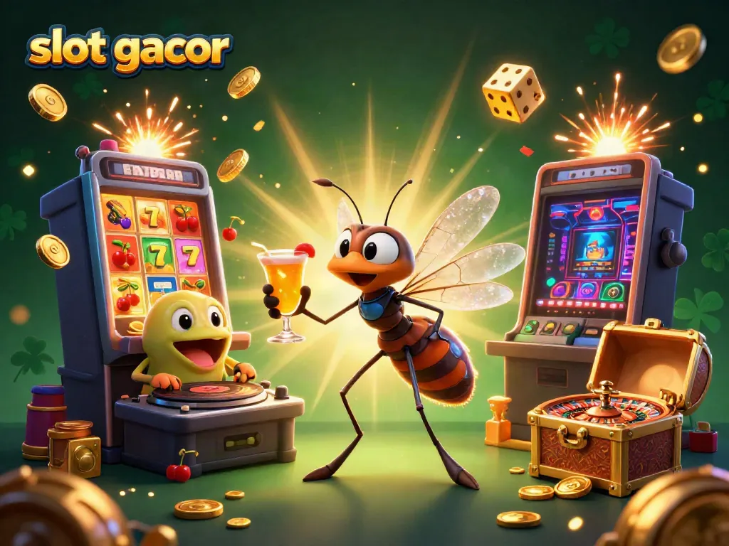 Menangkan jackpot dengan slot gacor dalam ilustrasi kasino unik yang penuh pestapora.