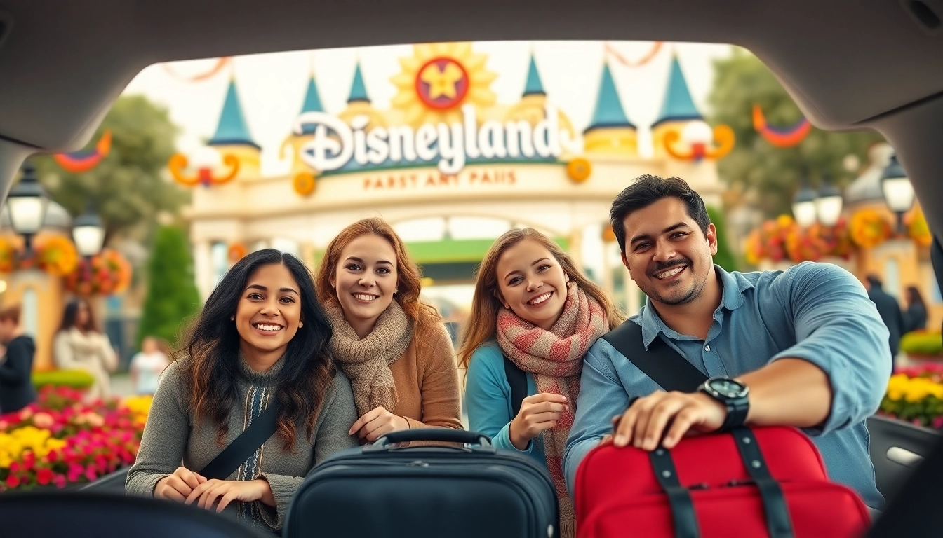 Experience seamless Disneyland Paris airport transfer services with joyful families in a magical setting.