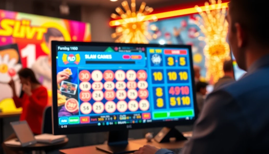 Menampilkan bandar togel online yang menarik dengan antarmuka permainan interaktif yang ceria.