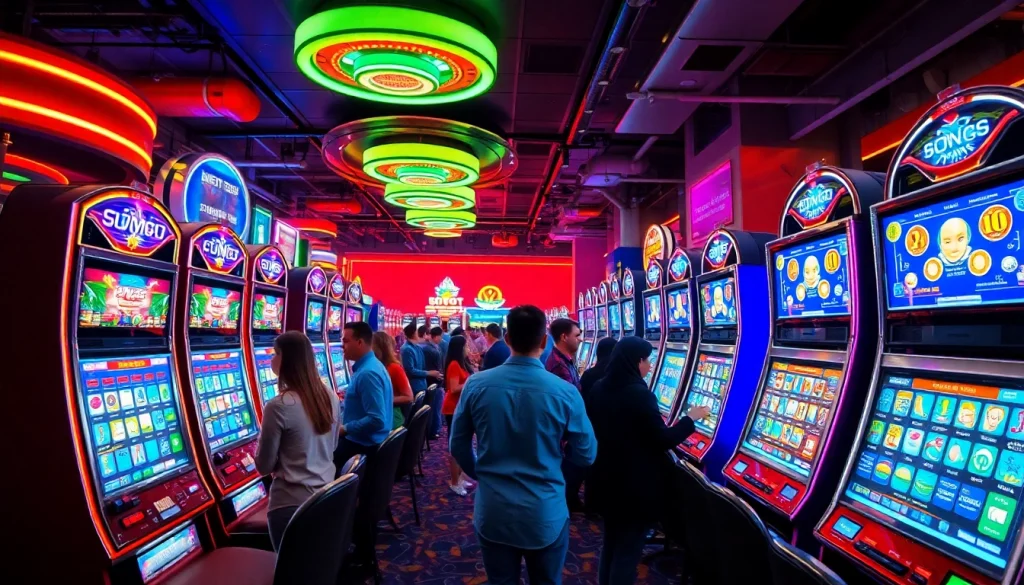 Menggandeng slot togel dalam suasana permainan ramah dan penuh semangat di ruang kasino.