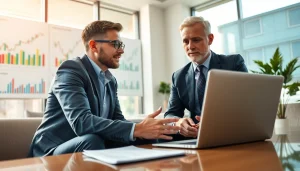 카드 한도 현금화 전략을 논의하는 금융 전문가의 모습