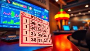 Menampilkan togel bandar dengan tiket penuh warna dan analitik permainan online.