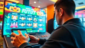 Menang besar di bandar togel dengan antarmuka digital interaktif dan suasana menarik.