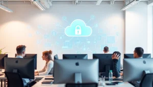 Learn how to migrate to Microsoft 365 securely with professionals collaborating in an IT environment.