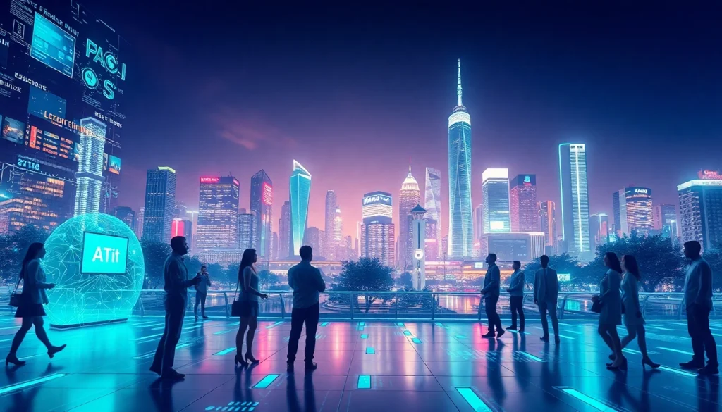 Showcasing technology impacts at https://mohamedmmblog.tech with innovative digital landscape and vibrant interactions.