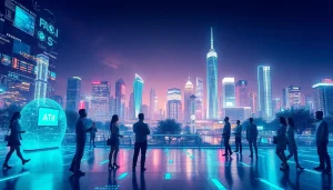 Showcasing technology impacts at https://mohamedmmblog.tech with innovative digital landscape and vibrant interactions.