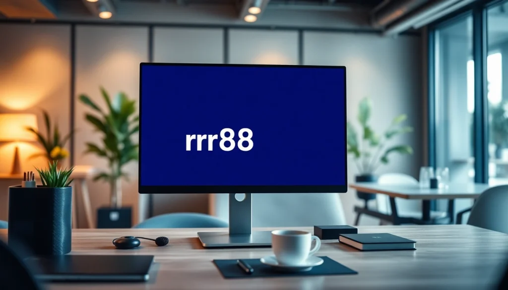 Explore the streamlined web interface showcasing the rr88 link in an elegant workspace.