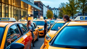 Book a West bridgford Taxi with friendly drivers at a busy taxi stand.