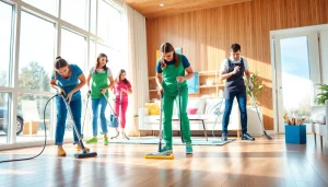 Spotless environment being serviced by a professional Cleaning Service team, showcasing trust and reliability.