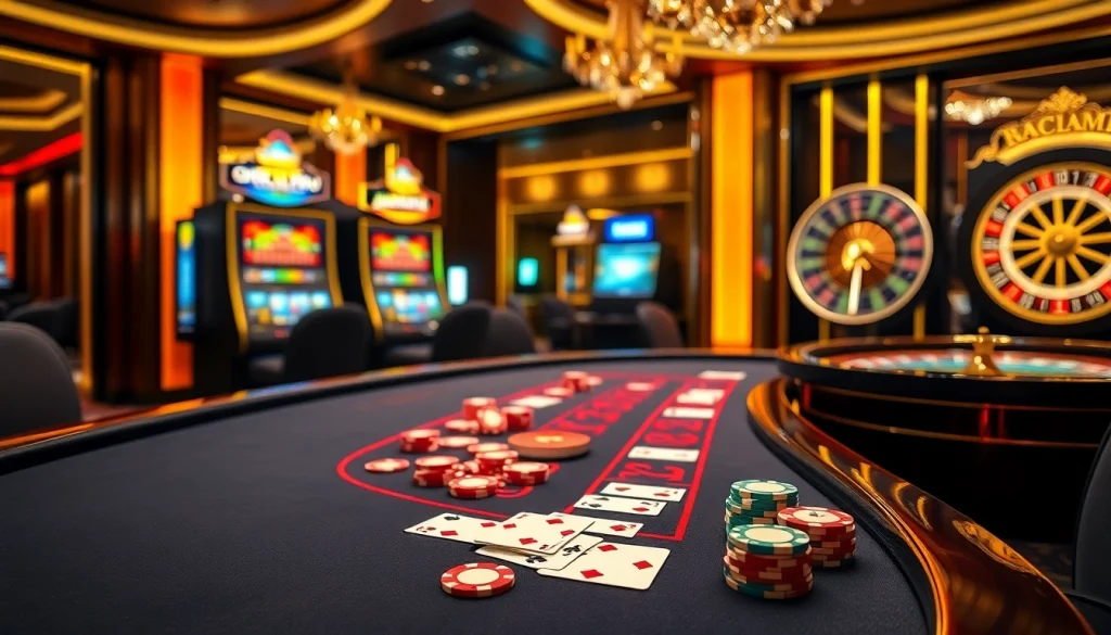 Experience high-stakes Baccarat gaming at XX88, featuring elegant cards and vibrant poker chips.