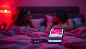 Engaging AI sexting conversation in a cozy, intimate setting.