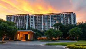 View of the Tampines St 95 EC showcasing its modern architecture amidst beautiful landscaping.
