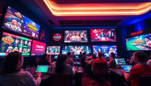 Experience thrilling online gaming at F168.COM with exciting game displays and vibrant atmosphere.