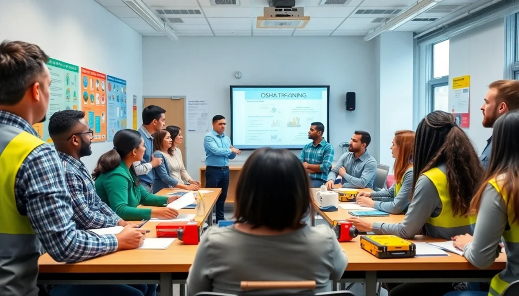 Engaged learners participating in OSHA training carolinas session featuring safety protocols.