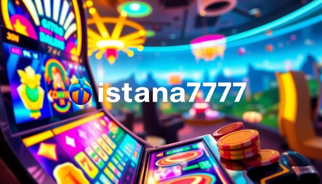 Istana777 slot machine showcase with vibrant graphics and engaging elements, inviting players to explore.