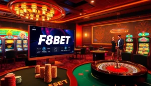 Players enjoying a thrilling game at F8BET's online casino, emphasizing the excitement of gambling.