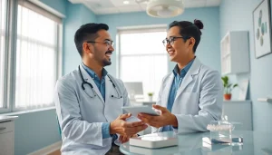 Top braces dentist in Kuala Lumpur consulting with a patient in a modern dental clinic.
