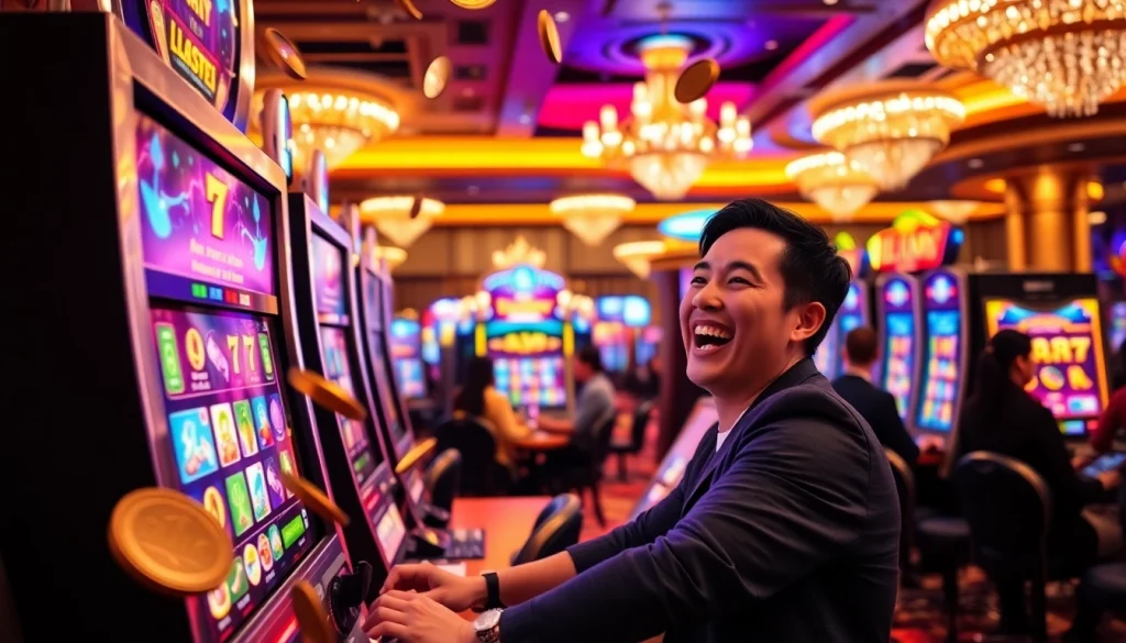 หมุน 918kiss slot ที่มีกราฟิกสดใสและลายในคาสิโน