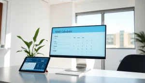 Maximize health insights with a user-friendly tdee calculator interface on a modern desk.