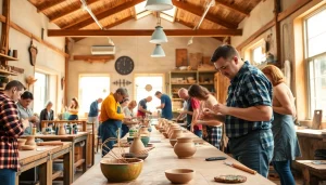 Craft training in Colorado showcasing artisans engaging in various creative activities.