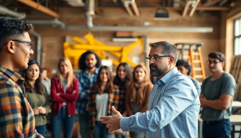 Learn about nccer certification in a professional classroom environment with diverse students.