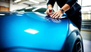 Apply paint protection film near me to your luxury car with expert precision.