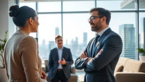 Illustration of founder leadership insights in action with a business leader engaging a diverse team.