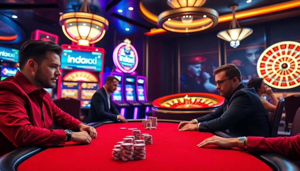 Experience the thrill of gambling at an indoxxi-inspired luxurious casino.
