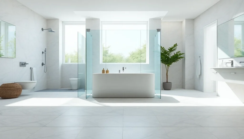 Duschkabine 90x90 in modernem Badezimmer, elegant und minimalistisch gestaltet.