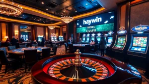 Experience high-stakes gaming at Haywin casino with thrilling poker and roulette.