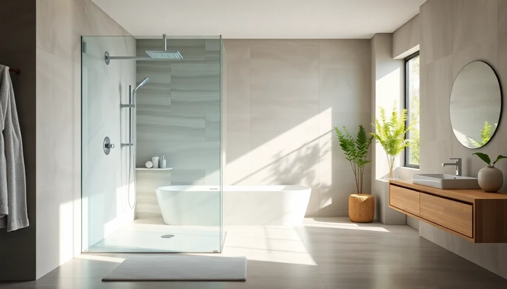 Erleben Sie die sonni Duschkabine 80x80 in einem eleganten, modernen Badezimmer.